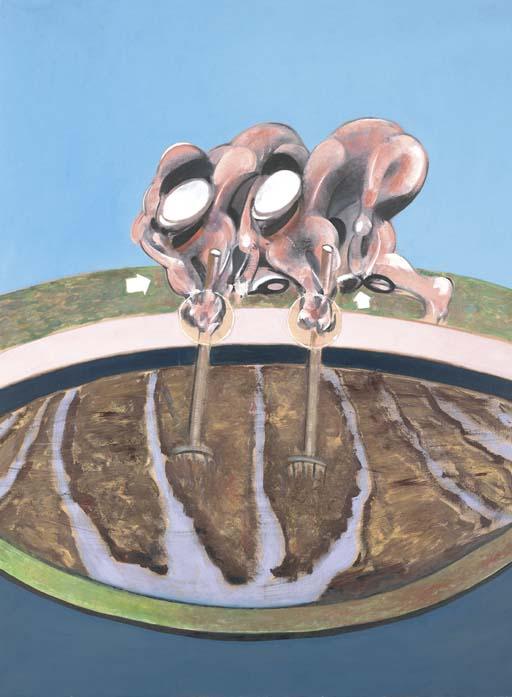 Two Men Working In A Field — Francis Bacon