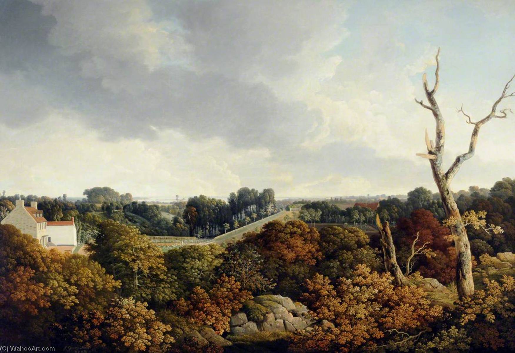 View Of Le Coin With Elizabeth Castle In The Distance — John Tobias Young