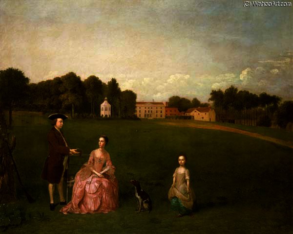 The Cropp Family Of Shudy Camps Park, Cambridge — Arthur William Devis