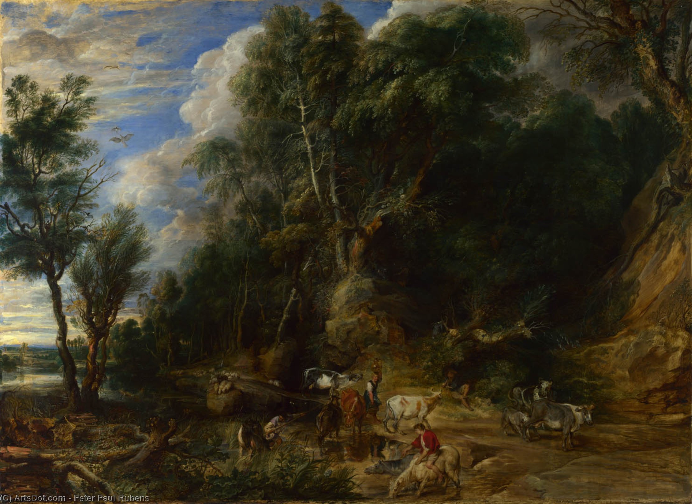 The Watering Place — Peter Paul Rubens