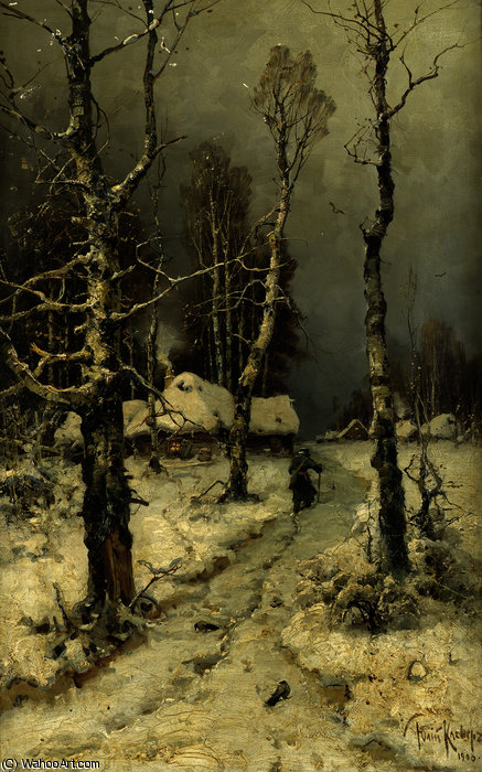 Heimkehr Im Winter — Julius Sergius Von Klever