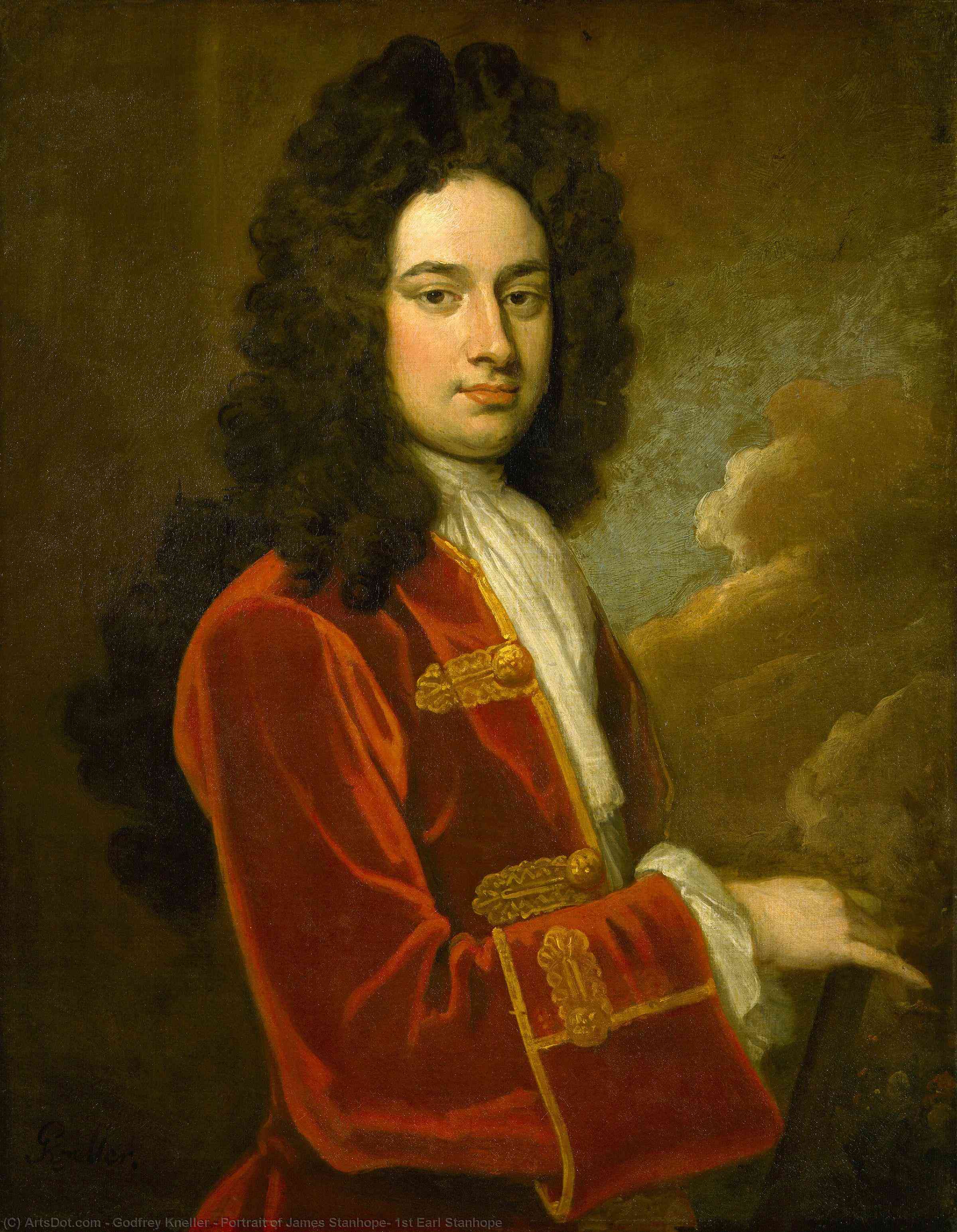 Portrait Of James Stanhope, 1st Earl Stanhope — Godofredo Kneller