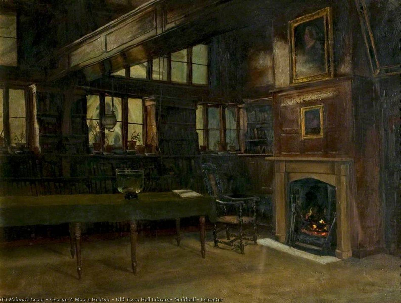 Old Town Hall Library, Guildhall, Leicester — George W Moore Henton