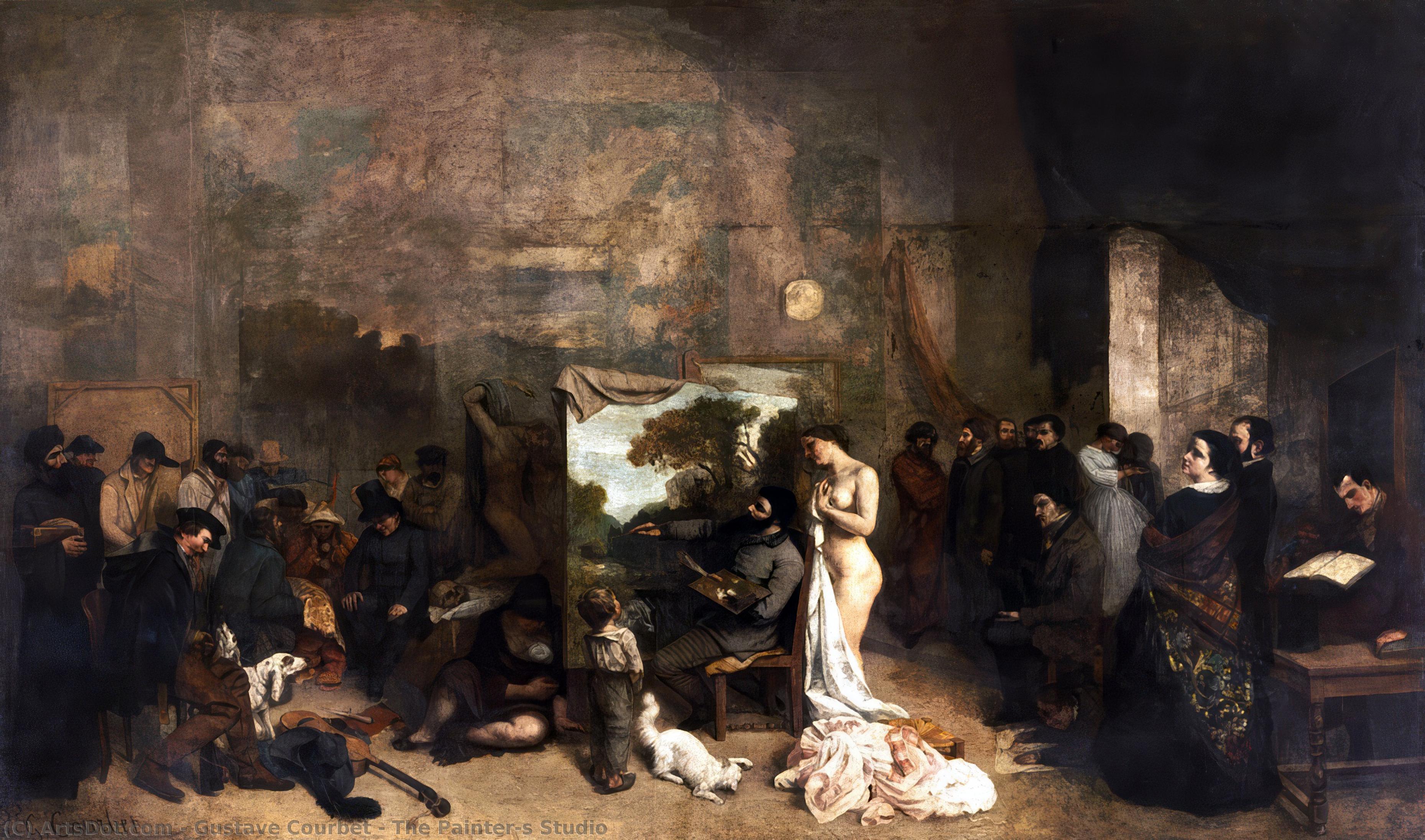 The Painter's Studio — Курбе
