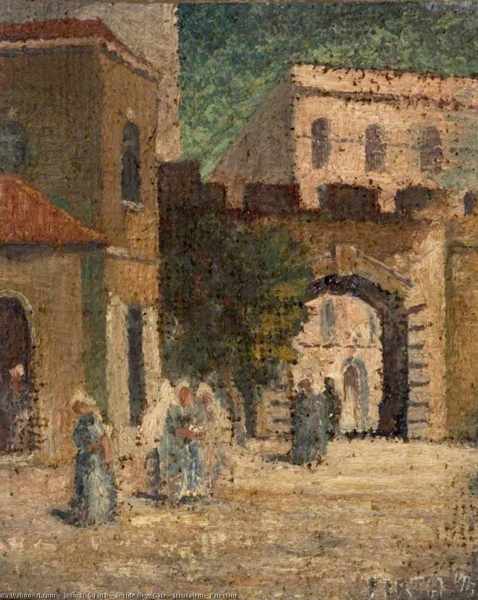 Inside New Gate, Jerusalem, Palestine — John H. S Firth