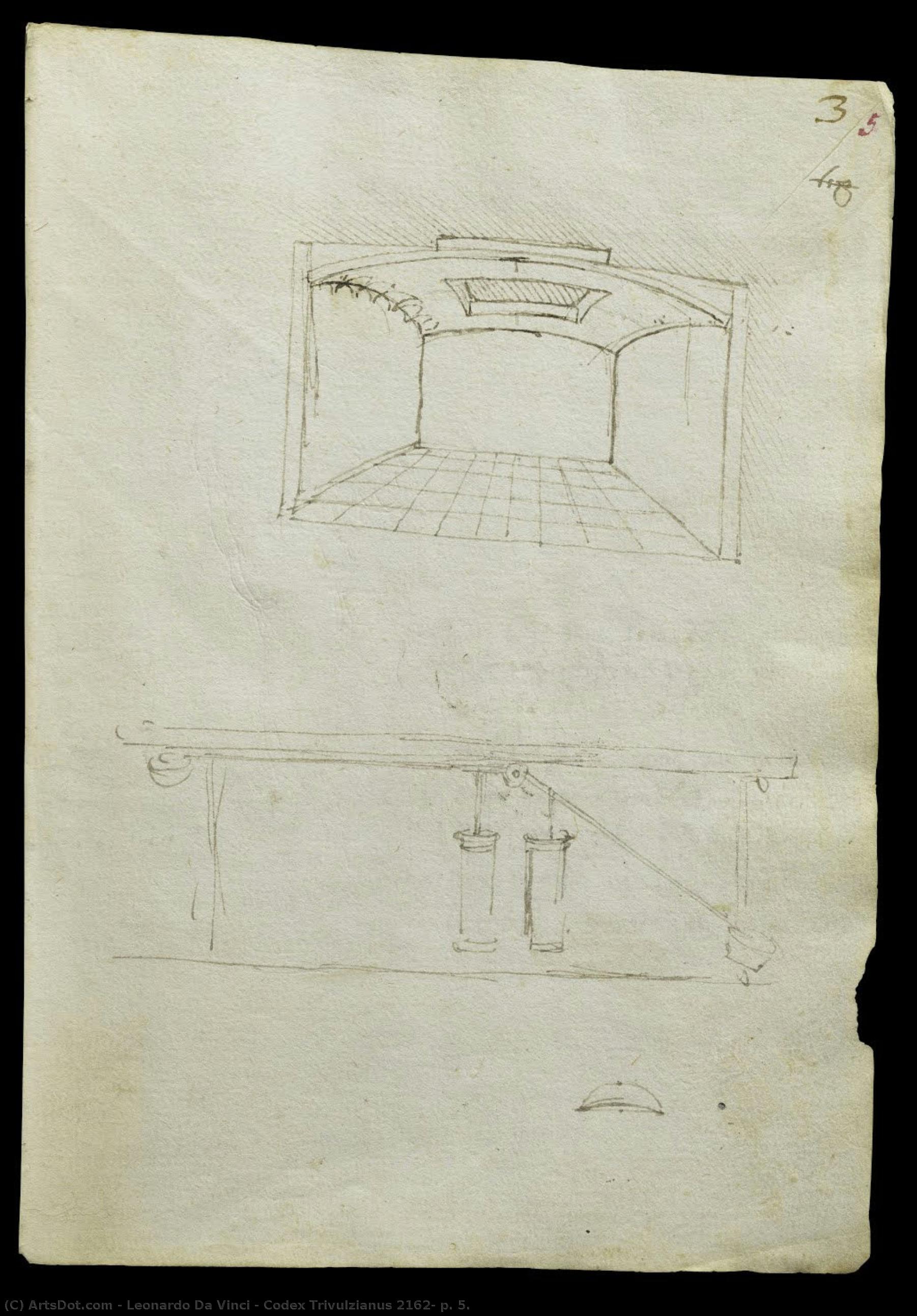 Codex Trivulzianus 2162, P. 5. — Леонардо Да Винчи