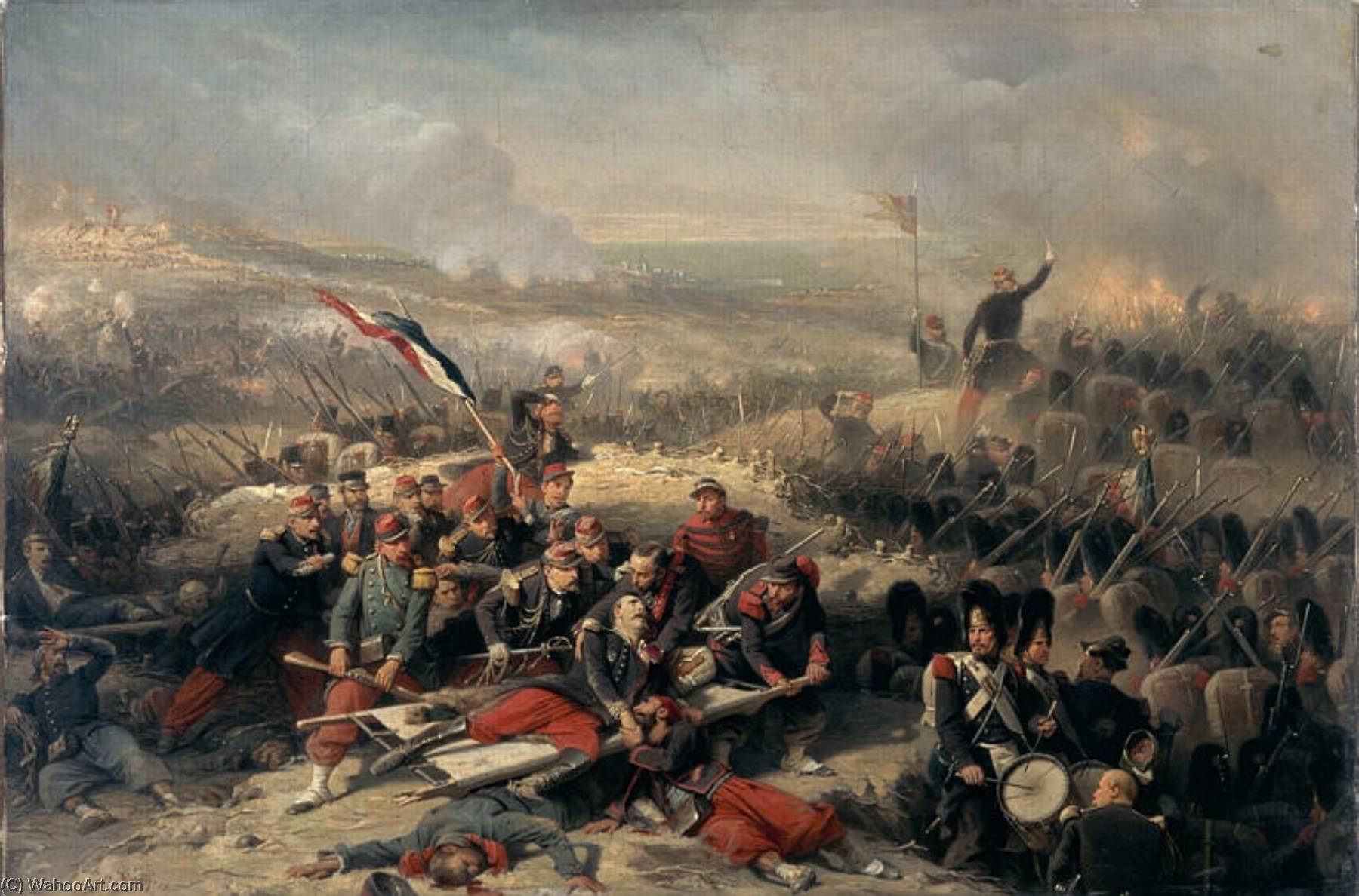 La Courtine De Malakoff 8 Septembre 1855 (campagne De Crimée) — Adolphe Yvon