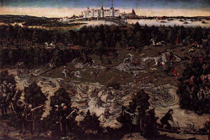 Hunt In Honour Of Charles V At The Castle Of Torgau 1 — Lucas Cranach The Elder