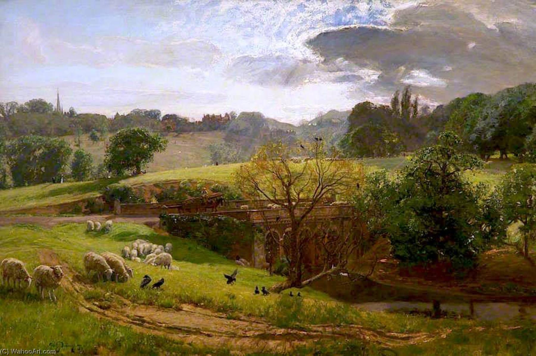 Hampstead, From The Viaduct — Sir David Scott Murray