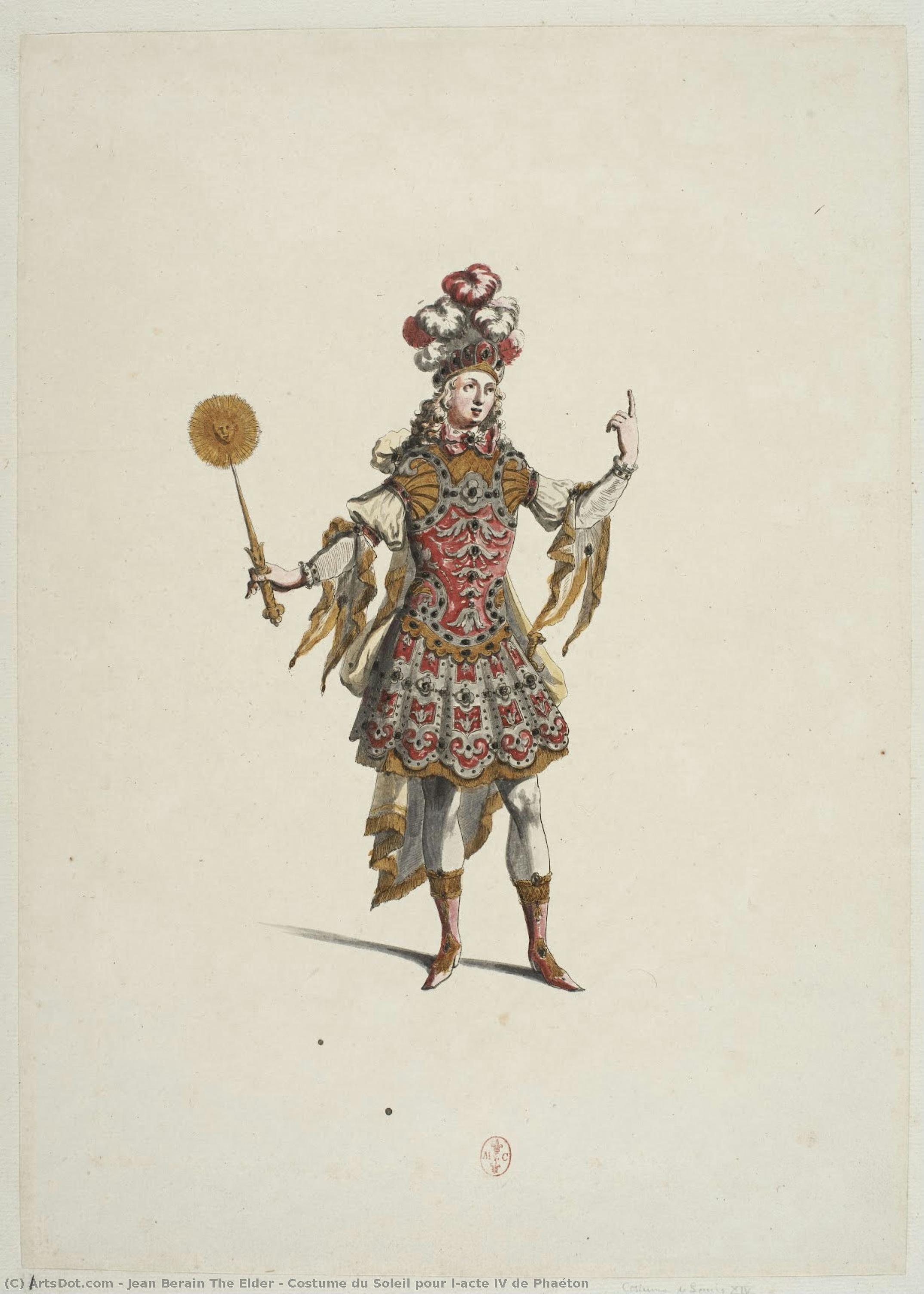 Costume Du Soleil Pour L’acte Iv De Phaéton — Jean Berain The Elder