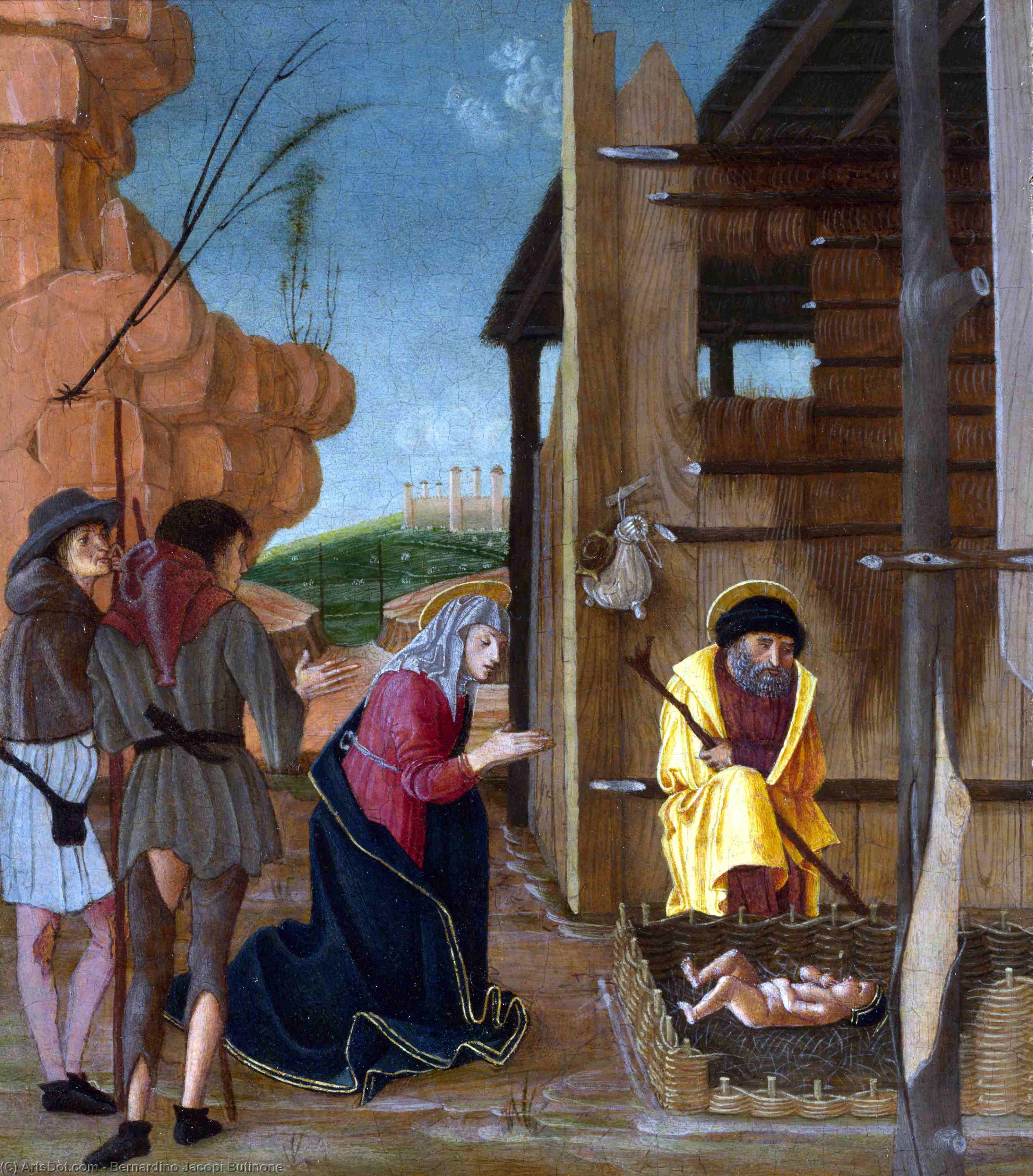 The Adoration Of The Shepherds — Bernardino Jacopi Butinone
