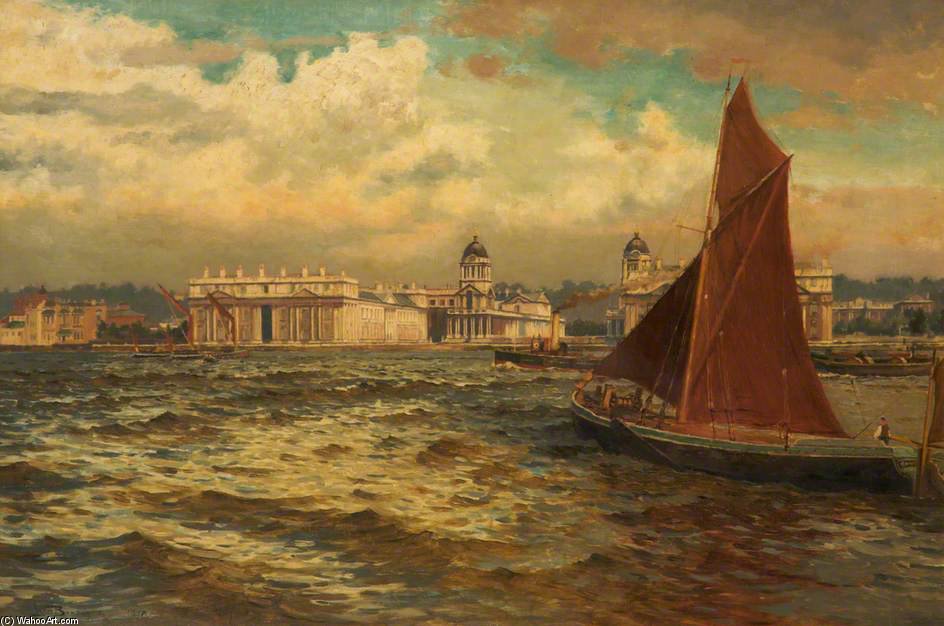 Off Greenwich, London — ウィリアム・ヘンリー・バートレット
