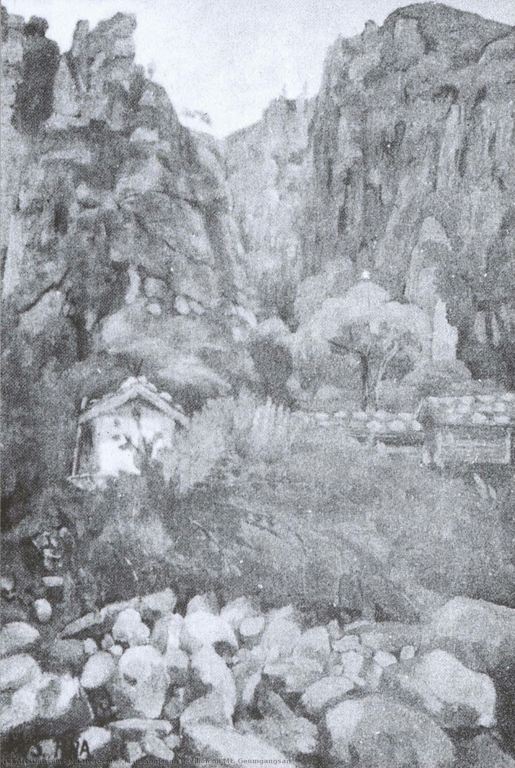 Mansangjeong Pavilion On Mt. Geumgangsan — Na Hye-seok