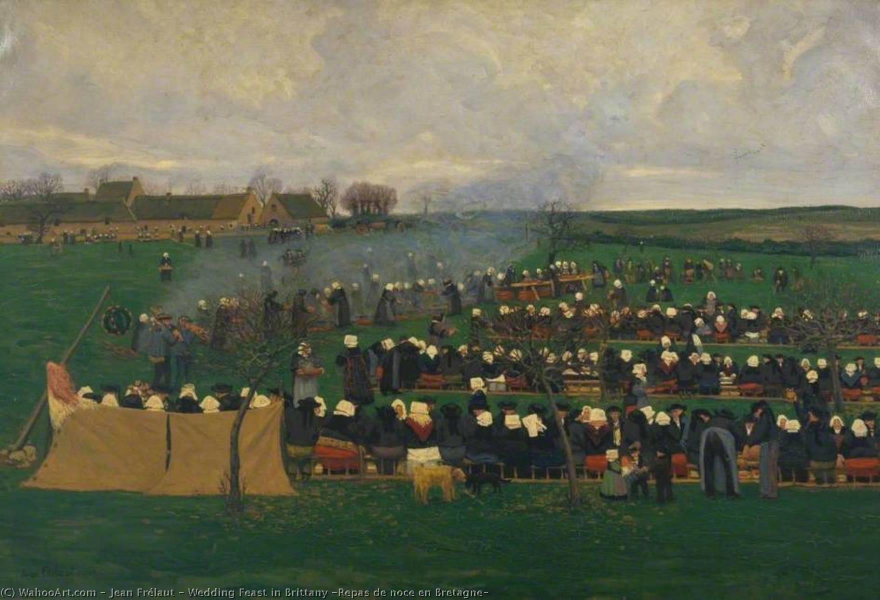Wedding Feast In Brittany (repas De Noce En Bretagne) — Jean Frélaut