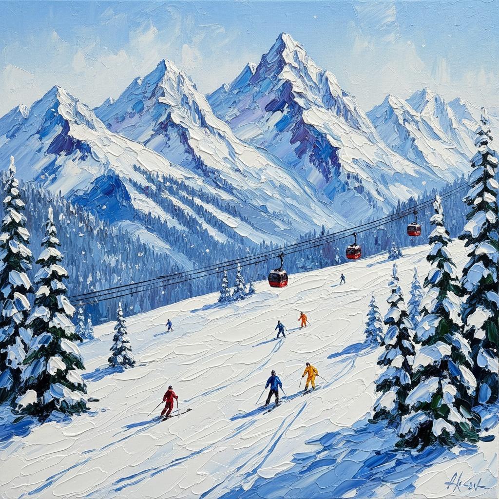Monolithic Azure Peaks: A Singular Vision Of Alpine Serenity And Frozen Light — Christian Noiret