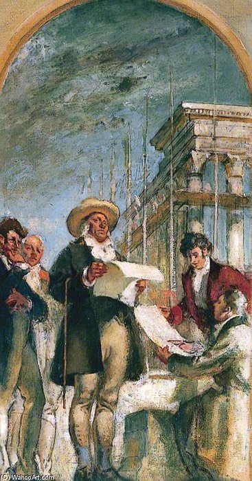 Sketch For The Founders Of University College — Henry Tonks