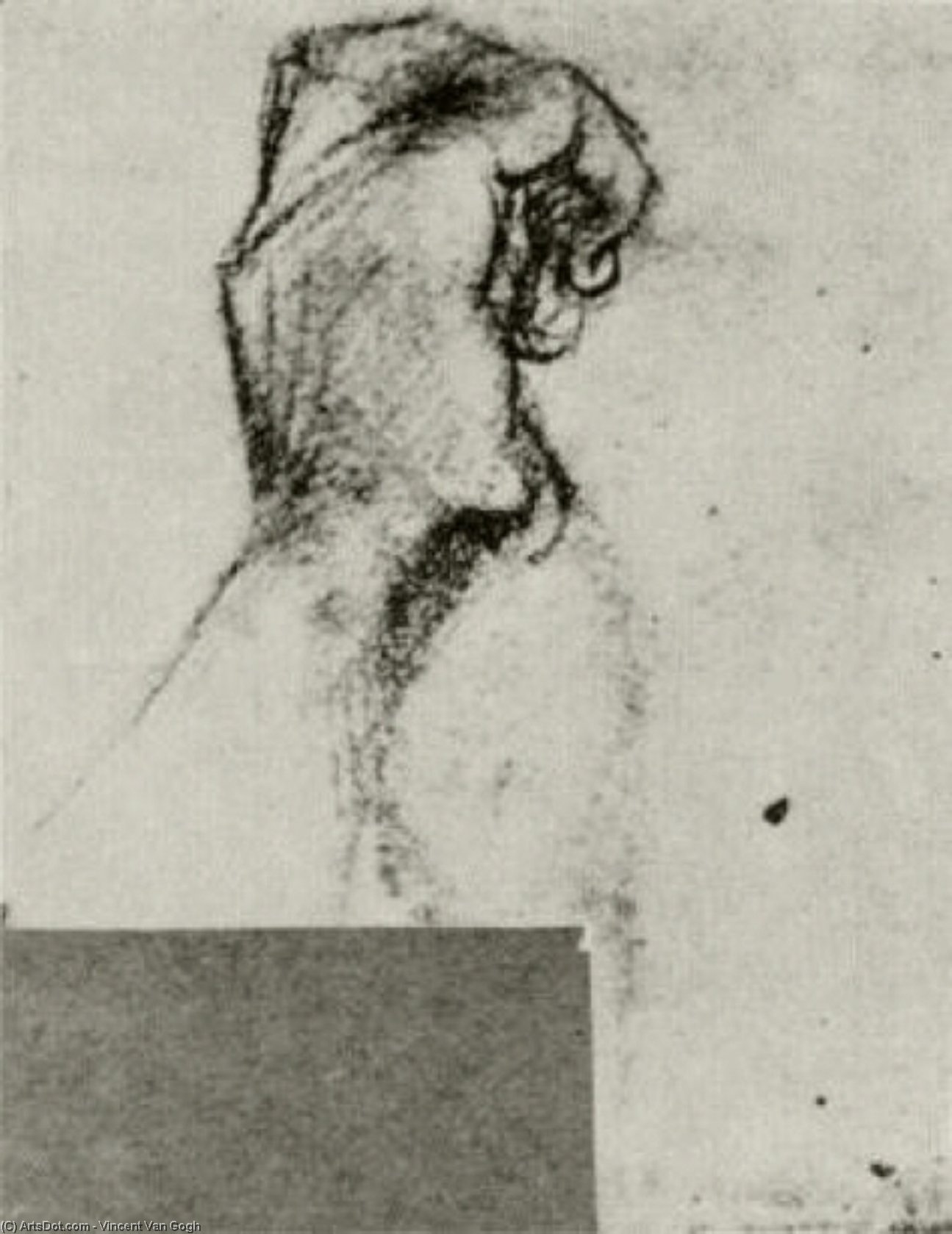 Sketch Of A Left Hand — Vincent Willem Van Gogh