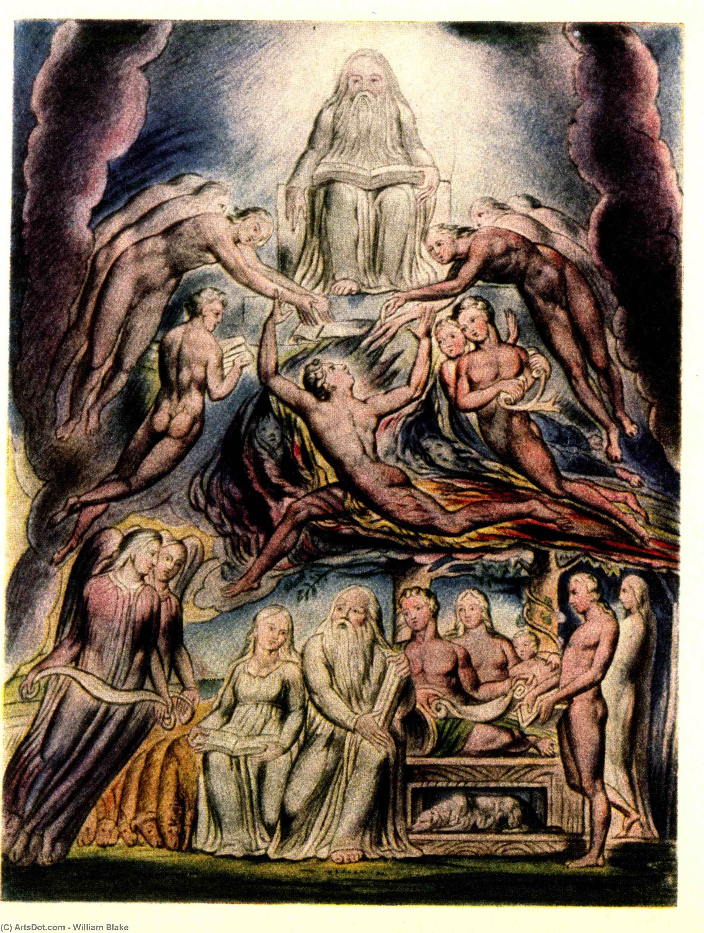 Satan Before The Throne Of God — Vilijam Blejk