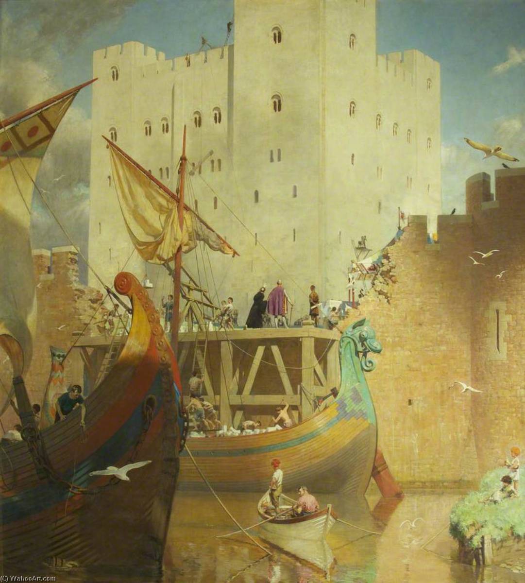The Building Of The Great Keep Of Bristol Castle, 1125 — Frederick George Swaish