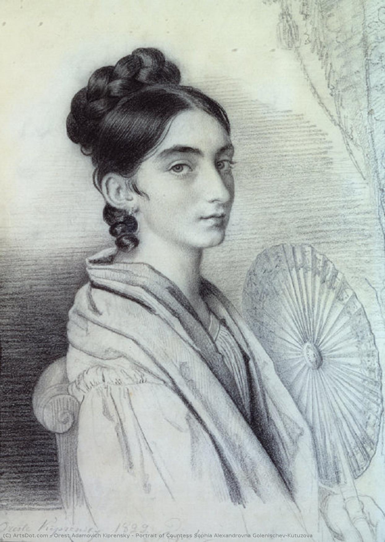 Portrait Of Countess Sophia Alexandrovna Golenischev-kutuzova — Orest Adamovich Kiprensky