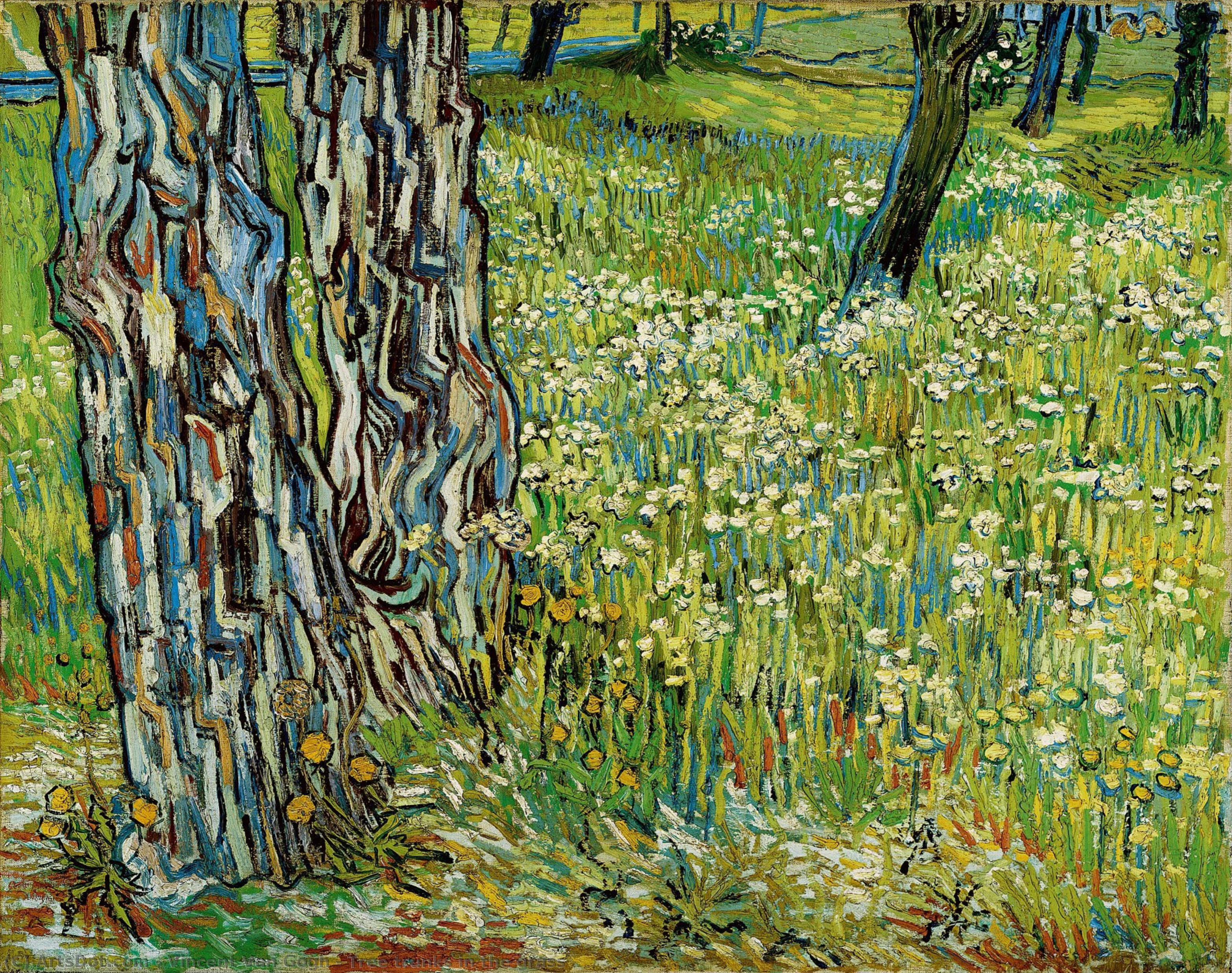 Tree Trunks In The Grass — Vincent Willem Van Gogh