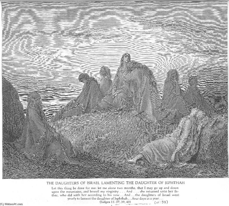 Israelite Women Mourn With Jephthah's Daughter — Paul Gustave Doré