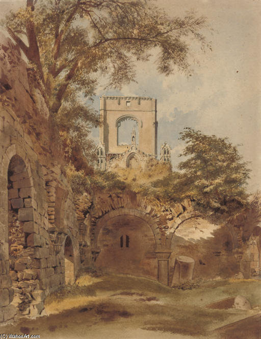 A Ruined Abbey — Thomas Hartley Cromek