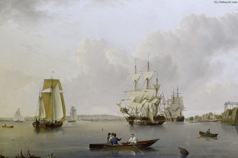Merchant Ships And Indiamen Lying Off The Isle Of Dogs — William Anderson