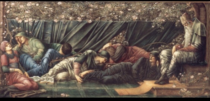 The Briar Rose The Council Chamber — Edward Coley Burne-jones
