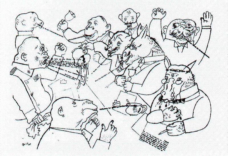 The Voice Of The People Is The Voice Of God From The Face Of The Ruling Class — George Grosz