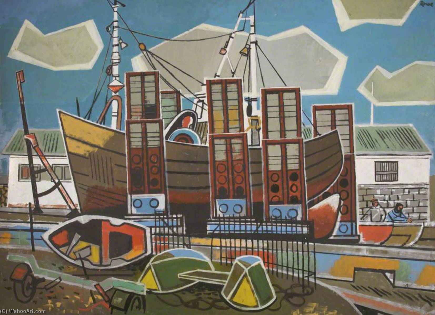 Fishing Boat On The Stocks — Cliff Rowe