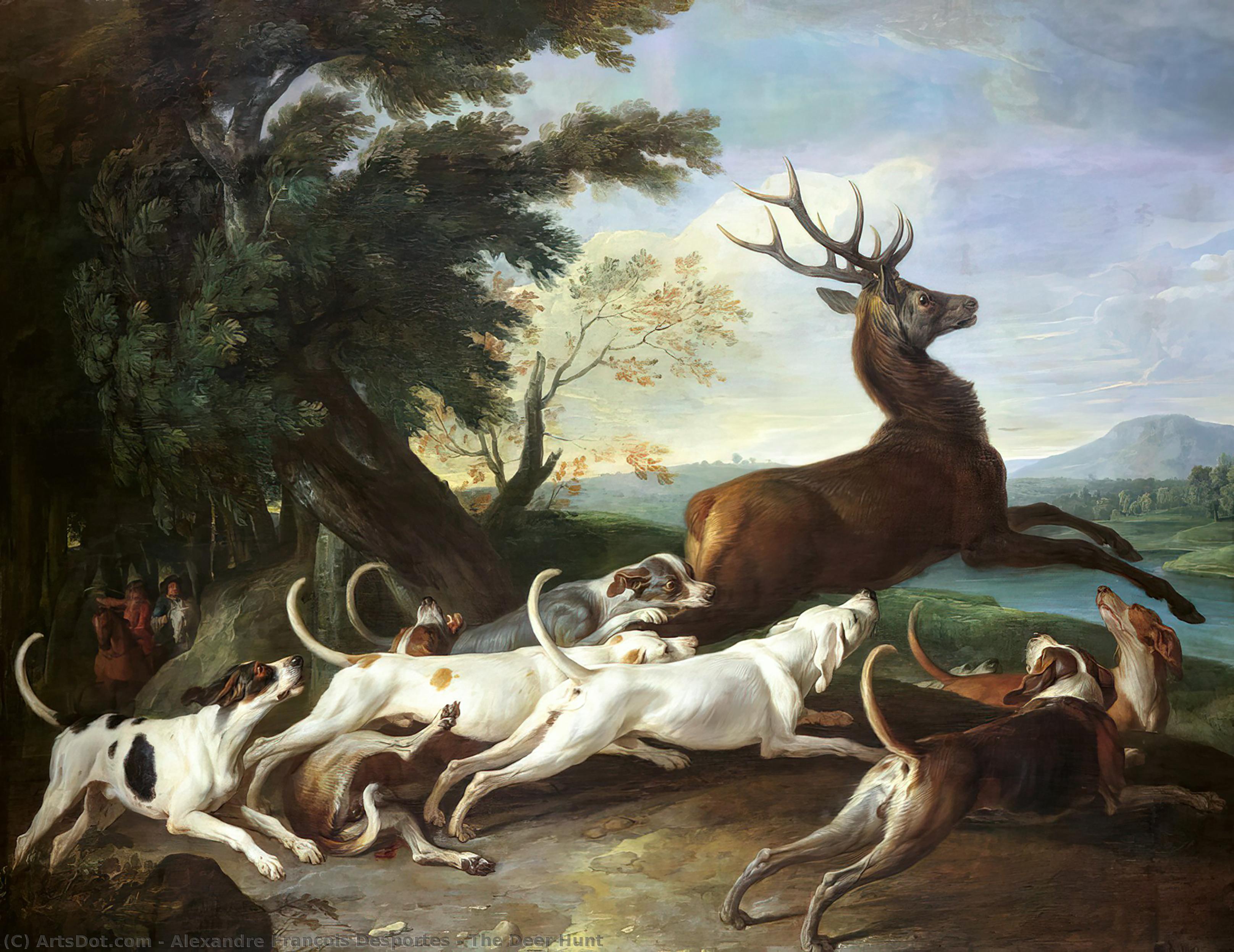 The Deer Hunt — Alexandre François Desportes