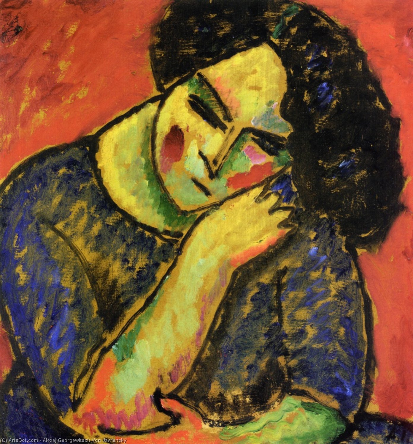 Portrait Of A Woman — Алексеј Фон Јављенски