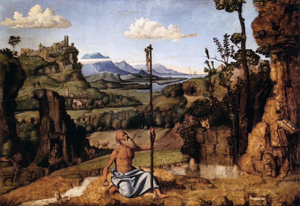 The Penitent St Jerome In The Wilderness — Giovanni Battista Cima Da Conegliano