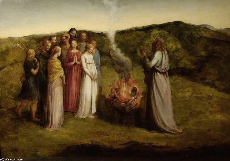 Job Offering A Sacrifice On His Return To Prosperity — John Linnell