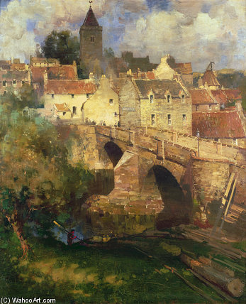 A Village In East Linton — James Dromgole Linton