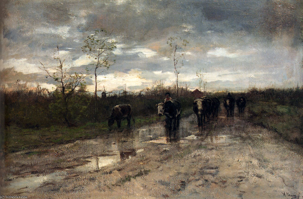 Weg Met Koeien Homeward Bound — Anton Mauve