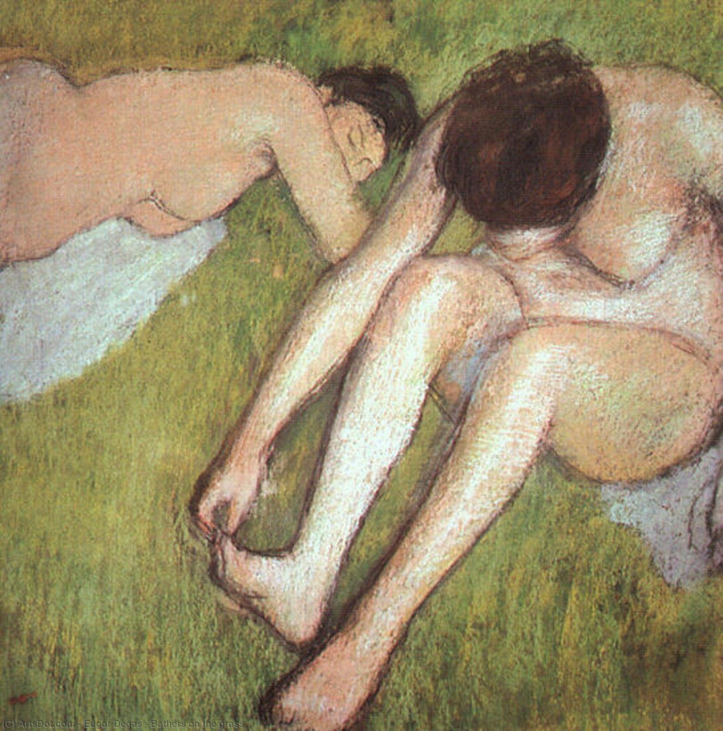 Bathers On The Grass — Hilaire-germain-edgar Degas