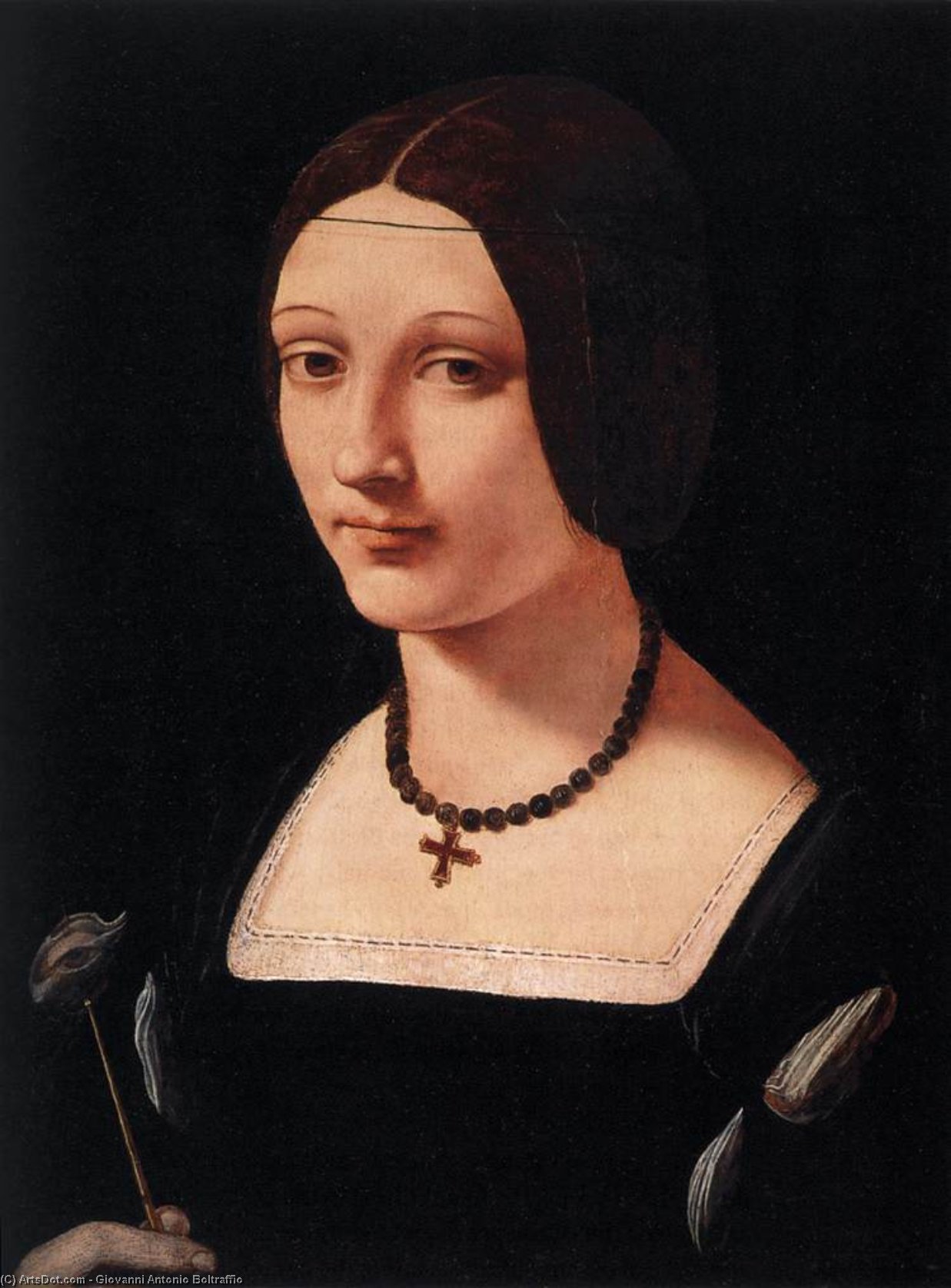 Portrait Of A Lady As St Lucy — Giovanni Antonio Boltraffio