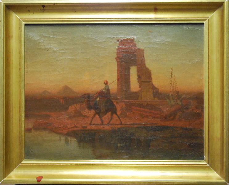 Arabe Conduisant Un Chameau À L'abreuvoir — Guignet Adrien