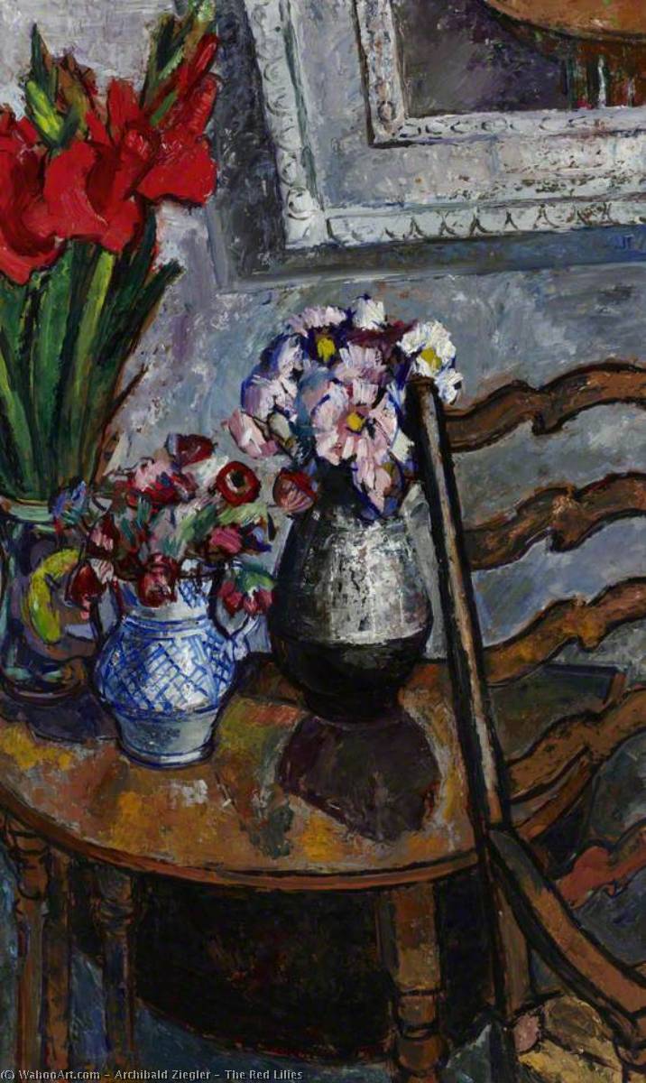 The Red Lilies — Archibald Ziegler