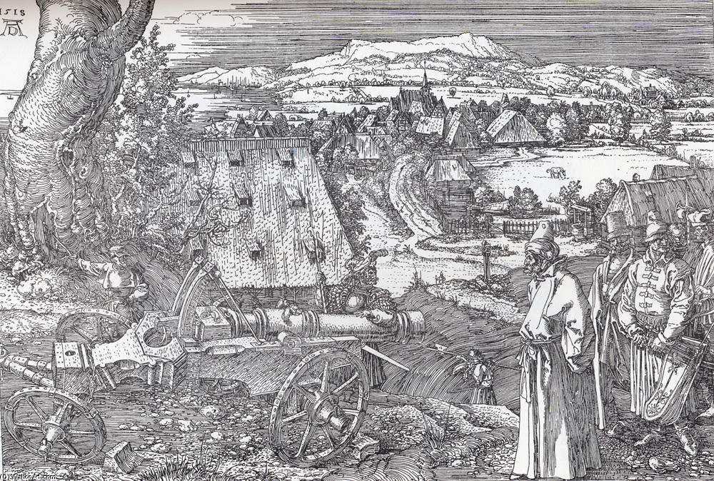 Landscape With Cannon — Albrecht Dürer