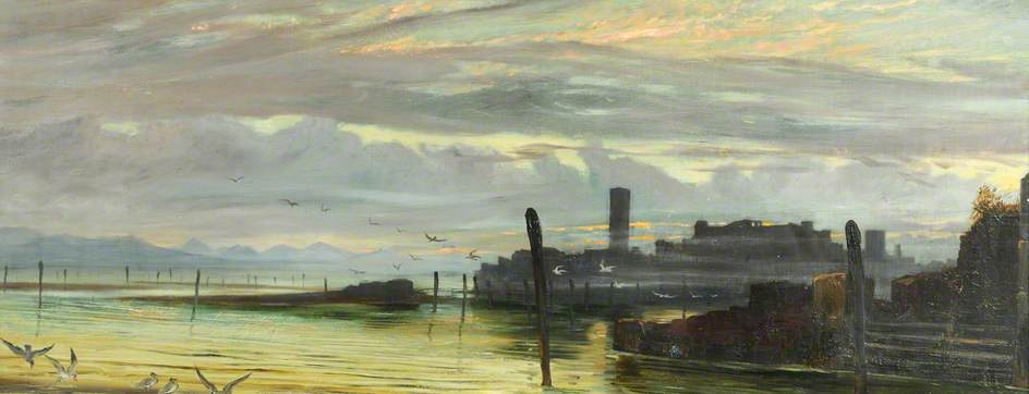 Twilight In The Lagoons Near Venice — George James Howard