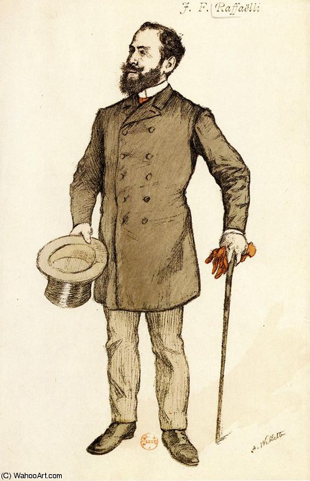 Portrait Of Jean-francois Raffaelli — Adolphe Léon Willette