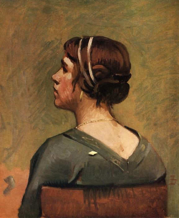 Head Of A Young Woman — Frank Duveneck