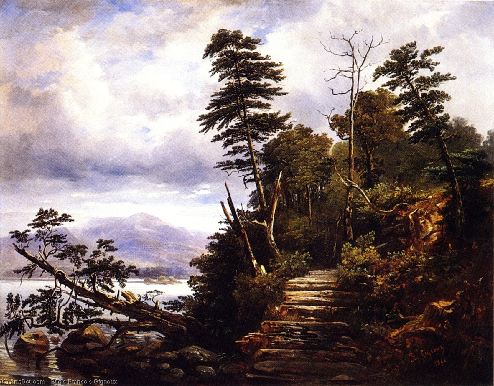 Log Road In Hamilton County — Régis François Gignoux