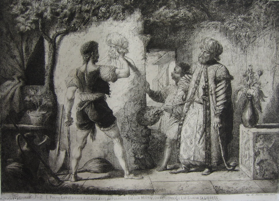 Filippo Lippi Esclave A Alger — Pierre Nolasque Bergeret