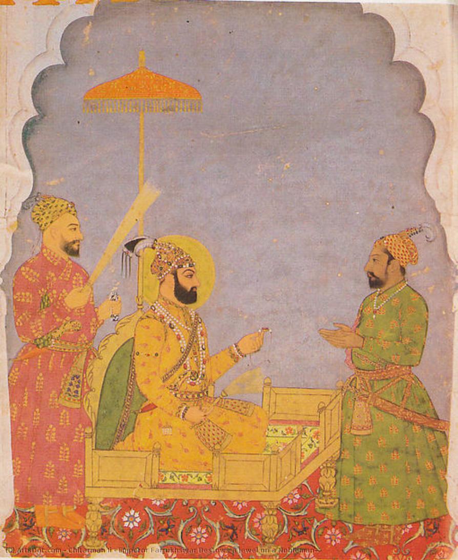 Emperor Farrukhsiyar Bestows A Jewel On A Nobleman — Chitarman Ii