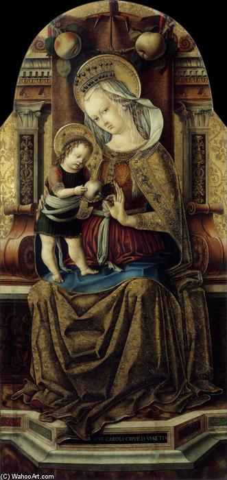 Virgin And Child Enthroned — Карло Кривелли