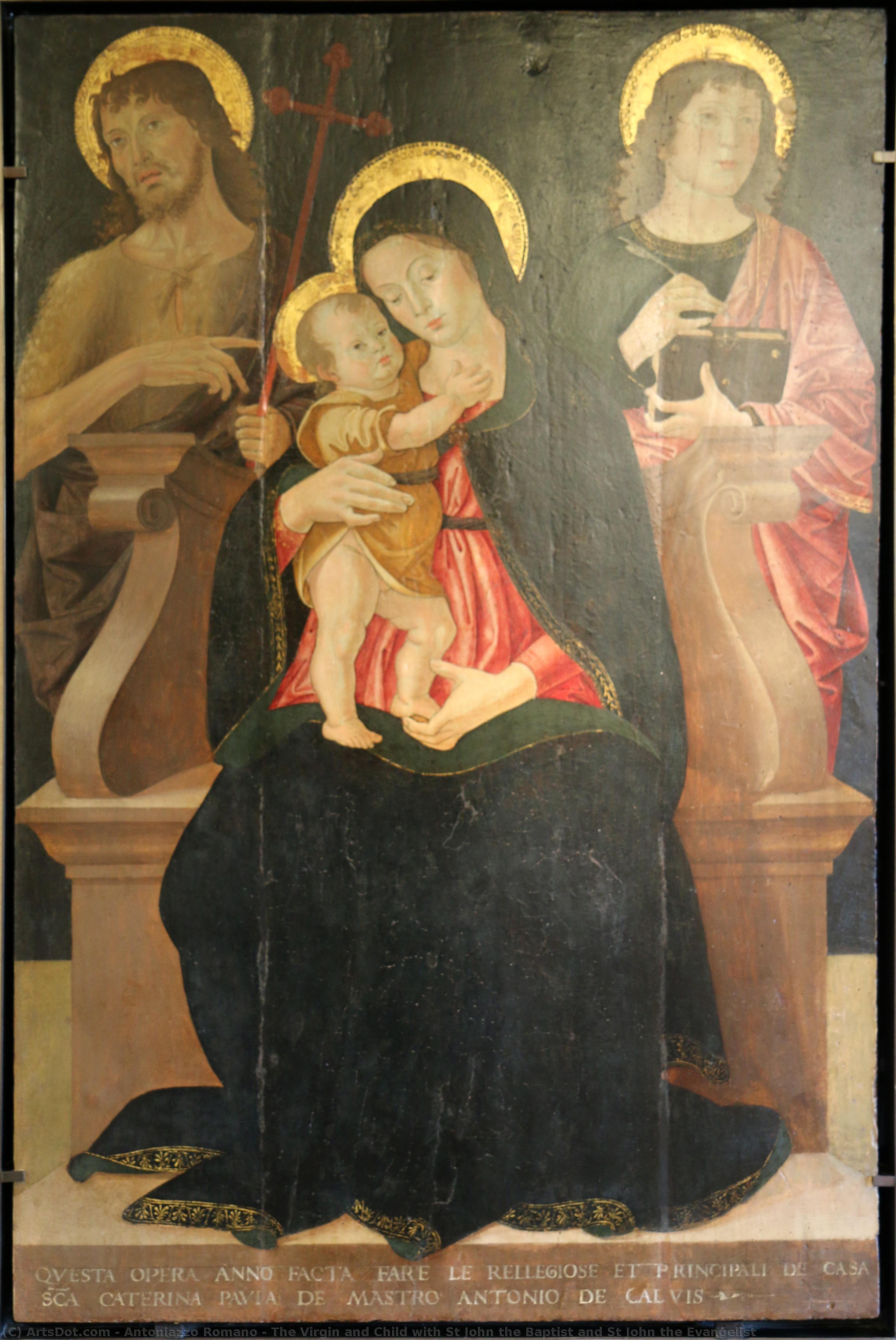 The Virgin And Child With St John The Baptist And St John The Evangelist — Antoniazzo Romano